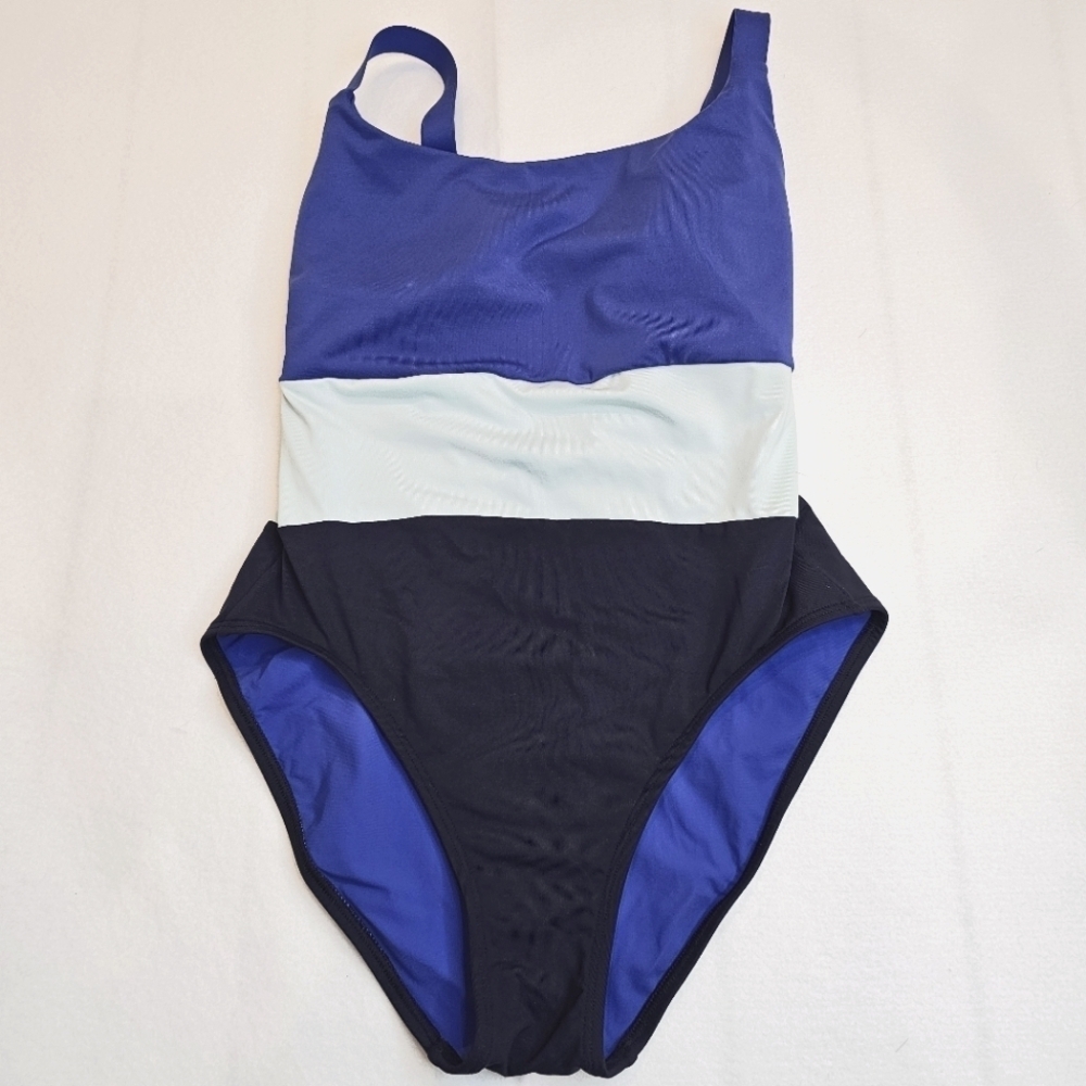 Athleta Color Block One Piece Swimsuit Coastline Women's Size XXS Beach - Picture 2 of 11